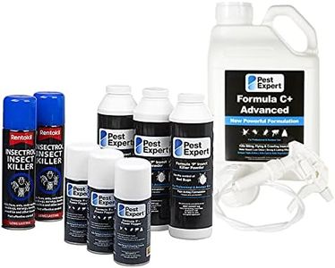 Pest Expert Bed Bug Killer Kit – Pest Expert Formula ‘C+’ 5L, Bed Bug Killer Powder 3 x 300g, 3 x Bed Bug Fogger Bomb & 2 x Rentokil Spray – Advanced Kit for Maximum Strength Treatment & Control
