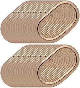 BIKICOCO 1'' Metal Oval Ring Buckle Loops Non Welded for Leather Purse Bags Handbag Straps, Light Gold - Pack of 30
