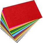 Lakeer A4 Felt Sheets 29.7Cm X 21Cm Set 10 Stiff Fabric Hard Squares Craft 1Mm Thickness For Kids School Diy Crafts Patchwork Embroidery Sewing Crafting Project - Multicolor