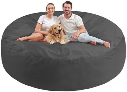 SIMFLAG XX-Large Bean Bag Chair, Memory Foam Filling Bean Bag Chairs with Velvet Cover, Removable and Machine Washable Cover, Giant Bean Bag Chair for Adult