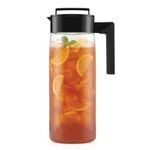 Takeya Patented and Airtight Pitcher Made in The USA, BPA Free, 1.8 Liter / 2 Quart, Black