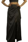 MLABIZ Satin Maxi Skirt Black (L)