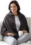 Sunbeam Heated Shawl, Grey, Large