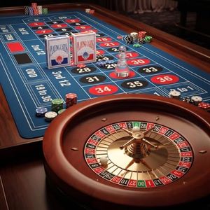 Proshine 11” Roulette Wheel Set with 47.2 * 23.6” Table Layout Felt