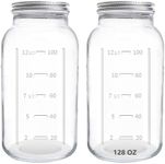 eleganttime 128 oz Mason Jars Extra