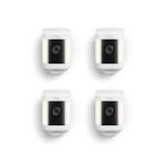 Introducing Ring Spotlight Cam Plus, Battery | Two-Way Talk, Colour Night Vision, and Security Siren (2022 release) | 4-pack, White