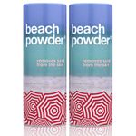 Original Beach Powder (2 x 100g) by Beach Powder | Removes Sand Instantly | Enjoy Wonderfully Smooth Skin | Beach Skin Care - All Natural, Eco-Friendly, Talc Free Powder | Travel & Holiday Accessory