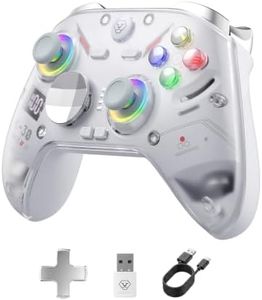 Aolion Gaming K30 TMR Wireless Gaming Controller for Switch 2/Switch/PC/iOS/Android, Zero Drift Joysticks, 1000Hz Polling Rate, Hall Effect Triggers, Swappable ABXY Buttons, RGB Lighting, Programmable Back Buttons