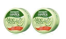 Instituto Espanol Aloe Vera Body Cream Face Cream Hand Cream 100% Natural Aloe Vera Body Cream 2 x 400 ml