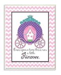 The Kids Room by Stupell Once upon a Time There was a Little Princess with Carriage Rectangle Wall Plaque