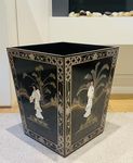 Oriental Mother of Pearl Waste Bin, Chinese Furniture