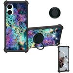 Aroepurt BLU G53 Case Compatible with BLU G53 Phone Case Cover [Hard PC + Soft Silicone][Ring Support] [Colorful Reflect Light] IMDH-HTT