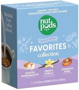 nutpods Favorites Collection - Unsweetened Non Dairy Creamer - Toasted Marshmallow, French Vanilla and Cinnamon Swirl - Keto Creamer, Whole30, Gluten Free, Non-GMO, Vegan, Sugar Free, Kosher