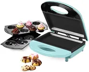 Nostalgia 4-in-1 Bakery Bites Express Makes Mini Brownies, Cupcakes, Bundt Cakes and Cookies, Blue