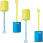 Comfy Floats 4 Pack of Drink Floaties - Floating Drink Holder for Pool, Lake, River and Beach - Blue and Yellow