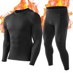 Roadbox Thermal Underwear Sets for Men - Base Layer Shirts & Thermal Pants Extreme Cold Weather Gear for Snowboard Running