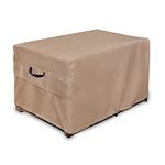 ULTCOVER Patio Deck Box Storage Bench Cover - Waterproof Outdoor Rectangular Fire Pit Table Cover 54 x 28 inch