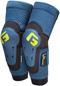 G-Form E-Line Mountain Bike Elbow Guards - Adjustable Elbow Pads for MTB Riders - Protective & Breathable Outdoor Gear - Mountain Biking Elbow Guards with Hard Shell Cover - Storm Blue, Adult Medium