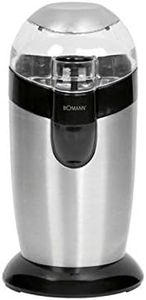 Bomann KSW 445 CB Electric Coffee Grinder with Stainless Steel Impact Blade, Capacity 40 g, 120 Watt Motor, Stainless Steel/Black