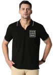 Wear Your Opinion Men's Personalized Custom Tipping Polo T-Shirt With Logo Print - Ideal For Gifting & Office Staff - Your Design, Your Name, Your Message Multicolour - Relaxed Fit, Free Size