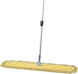 Tidy Tools Commercial Dust Mop & Floor Sweeper, 36 in. Dust Mop for Hardwood Floors, Reusable Dust Mop Head, Extendable Mop Handle, Industrial Dry Mop for Floor Cleaning & Janitorial Supplies, Yellow