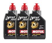 WOL-Motul Gear 300 75W90 Racing Gearbox Oil Differential Full Synthetic 105777 Gear Oil Additives (3 L)