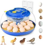 18-36 Eggs Incubators for Hatching Eggs with Automatic Egg Turning and Humidity Control, for Chicken, Duck, Quail, Goose, Parrot Eggs - 360° View for Farm, Classroom, Home Use