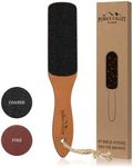 Foot File with Handle Pumice Stone for Dry Dead Skin - Callus Remover for Feet Double-Sided Foot File for Callus, Cracked Heels, Dead, and Dry Skin Removal