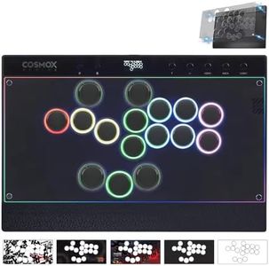 Haute42 C16 Leverless Arcade Stick, Magnetic DIY Art Panel, Hot-Swap