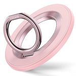 Syncwire Magnetic Phone Ring Holder for MagSafe, Magnetic Phone Ring Stand Finger Grip Kickstand with Two-Sided Magnet for Magnetic Car Mount Compatible iPhone,Android,MagSafe Accessories - Light Pink