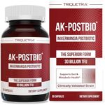 AK-Postbio: Akkermansia Probiotic 30 Billion TFU - Max Strength, Clinically Validated Dose & Patented Strain - Superior Pasteurized Form, Highest Absorption, Delivery - GLP-1 Probiotic - 30 Servings