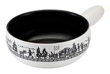 KUHN RIKON Caquelon Alpine Willow Induction 23 cm Clay, Stoneware, Weiss