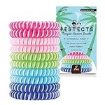 Pestects Mosquito Repellent Bracelet 10 Pack, Deet-Free Natural Anti Bug Wristbands for Adults & Kids, Lasts Up to 300 Hours, Waterproof (Mosquito Repellent Band)