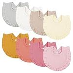 Omisy 8 Pack Baby Bibs, Drooling To