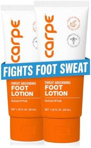 Carpe Antiperspirant Foot Lotion, A Dermatologist-Recommended Solution to Stop Sweaty, Smelly feet, Helps Prevent blisters, Great for hyperhidrosis (Pack of Two)