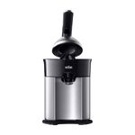 Braun Electric Citrus Juicer, CitrusQuick 7, Original German Brand, Stainless Steel Body with Smart Lever, Patented Presscone: Get 10% more Juice, Unique Anti-Drip System, Smart Pulp Control, 60 Watt