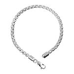 Clara Anti-Tarnish 92.5 Sterling Silver Bracelet 8 inch |Gift for Men & Boys