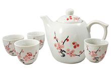 Happy Sales Pink Cherry Blossom Porcelain Tea Set