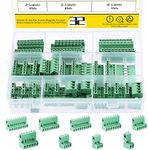 Mardatt 32 Sets Male Female Pluggable Terminal Blocks Connector Socket, 5.08mm Pitch Plug-in PCB Mount Screw Terminal Block (2/3/4/5/6/7/8/9 Pins)