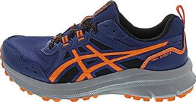 ASICS Mens Trail Scout 3 Deep Ocean/Bright Orange Running Shoe - 6 UK (1011B700.400)