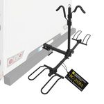 Stromberg Carlson BC-202BA 2-Bike Platform Style Hitch Mount Foldable Bike Rack with Bumper Adapter for 2" Hitch or RV Bumper