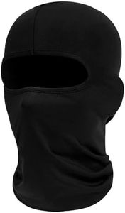 AMFUN Máscara de pasamontañas, Bufanda de Verano para el Cuello, Pasamontañas para Bicicleta Motocicleta, Balaclava para Deportes al Aire Libre, para Motocicleta Hombre y Mujer-1pcs Negro