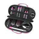 RLSOCO Tasche Für Dyson Airwrap/Neu Dyson Airwrap Complete/Complete Long Verschiedene Haartypen und Styles HS05 HS01HS08-Hält 4pcs lang oder kurz Barrel- Rosa (Nur Fall,Haarstyler ist nicht enthalten)