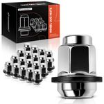 A-Premium 20PCS M12-1.50 Wheel Lug Nuts Ball Seat Compatible with Honda CR-V Civic Accord Crosstour Fit Insight Odyssey Pilot Acura Isuzu Replace# 90381-SV7-A01 90381-SV1-981 90381-SR3-981 611-138