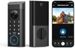 eufy Security Video Smart Lock E330, 3-in-1 Camera+Doorbell+Fingerprint Keyless Entry Door Lock, Smart Built-in Wi-Fi Deadbolt for Front Door, Auto Lock, App Remote Control, Easy Installation