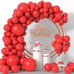 Red Balloons 114pcs Red Balloon Gar