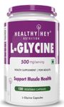 Healthyhey Nutrition L- Glycine - 500 mg - Support Brain and Sleep Health -Pack of 120 Veg. Capsules (120)