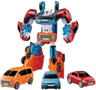 New TOBOT, Mini TOBOT NEO TRITAN, Youngtoys Transforming Collectible Vehicle to Robot, Daedo's Heroes Animation Character Toys for Kids 3 and up Transform Toys Cars, Mini Size Integration 7-inch