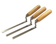 3 x Spring Carbon Steel Finger Pointing Trowel 8 10 12 mm Brick Jointer Tuck Bricklayer (Set)