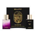 BELLAVITA CEO Man & Date Woman Eau De Parfum Perfume Gift Set 2x50ml for Men and Women with Lemon, Lavender, Pink Pepper|Floral, Fruity, Woody Long Lasting EDP Fragrance Scent